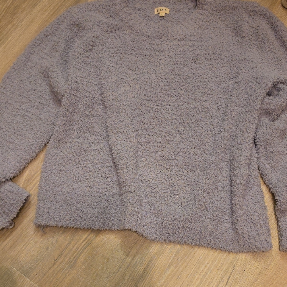 POL Plush Lavender Crewneck Sweater
